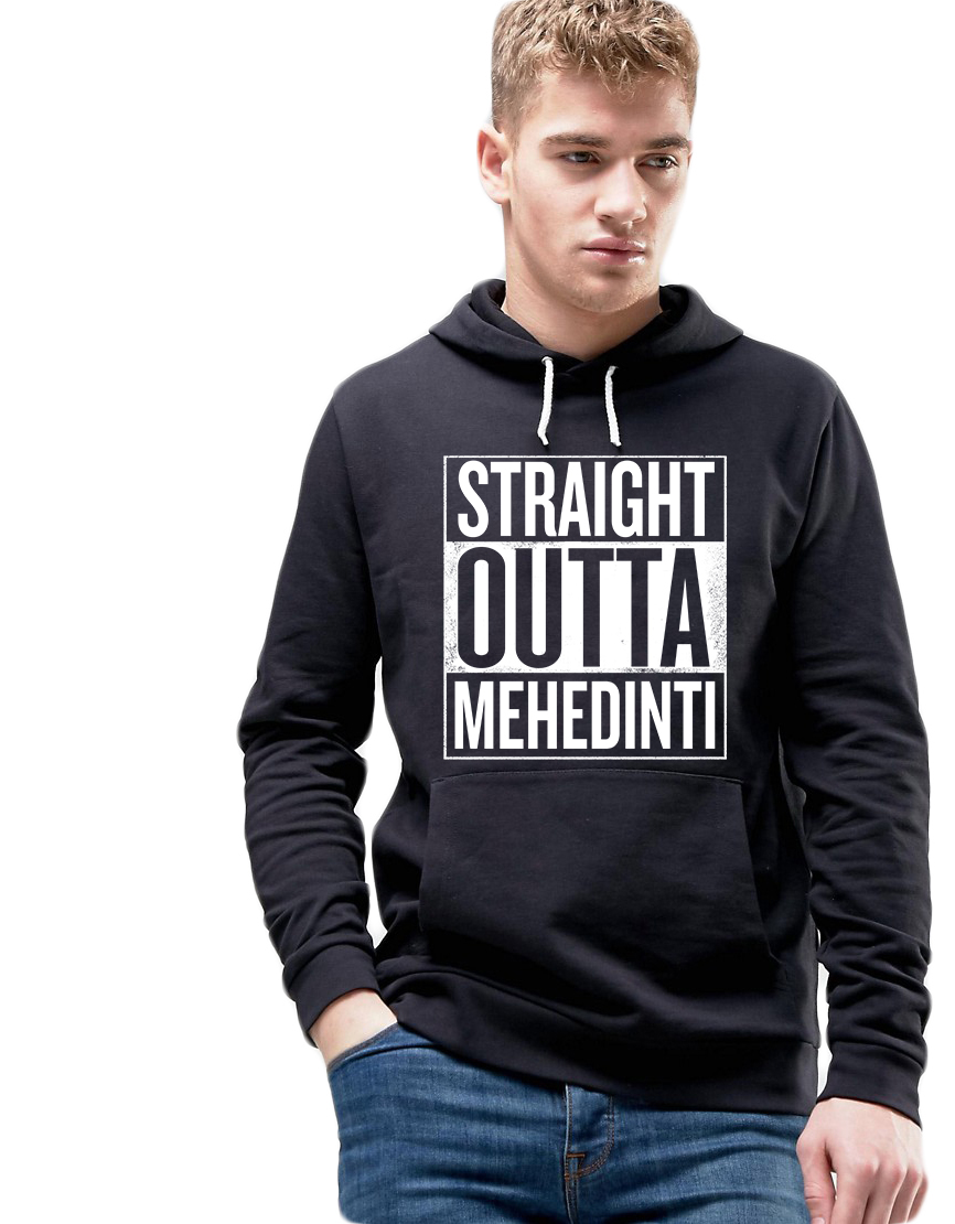 Hanorac Barbati Negru - Straight Outta Mehedinti - CATEGORIE